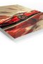 Red Vintage Race Car Motion Metal Wall Art - 2