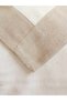 Tropical Leaf Printed Runner, Console, Coffee Table Cover-Natural&Milky Brown - 4
