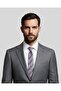 Brown Striped Gray Men's Tie – 7.5 cm Wide
