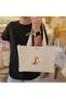 Cute Orange Cat Playtime Cute Orange Cat Printed Mini Canvas Tote Bag Thick - Small