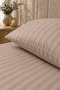 Striped Satin Single Sheet Set |   100X200+30 cm |   Elastic, Soft Textured, Stylish and Comfortable - 2