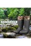 Khaki Eva Thermal Rubber Boots with Socks - 2