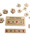 Reading Board – Word Building Set with Turkish Alphabet Compatible Wooden Letters - 6