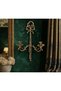 Brass Casting Double Wall Candle Holder Candle Wall Accessory Wall Decoration Home Goods Gift - 3