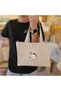 Girls' Everyday Essentials Girls & Their Things Printed Mini Canvas Tote Bag Thick Stand-Up - Small