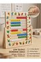 Educational Wooden Abacus and Alphabet Learning Set - Montessori Number, Letter, and Color Learning Toy with 100 Colorful Beads - 2