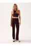 Motion High Waist Flared Leggings Burgundy