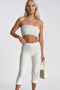 High Waist Lycra Bermuda Women's Trousers 52101017 - 2