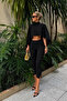 New Season High Waist Lycra Bermuda Trousers 52101017 - 3