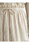 Esvab • Modern & Distinctive Belted Checked Embroidered Skirt - 3