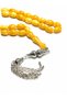 Damla Amber Pressed Prayer Beads 8 mm Arpa Cut Premium Yellow Amber Prayer Beads - 3