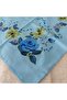 Patterned Stitched Unlined Writing Tulle Yemeni Foulard Scarf 100X100 Cm, Middle Part Empty - 5