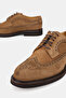 Men's Tan Suede Genuine Natural Leather Eva Sole Lace-Up Shoes, Size 39-45 - 3