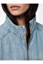Esvab • Modern & Distinctive Stand Collar Tie-Back Jean Blouse - 3