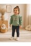 Butterfly Printed Girls' Seasonal Tights 2-Piece Set 9 Months-2 Years