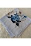Patterned Stitched Unlined Writing Tulle Yemeni Foulard Scarf 100X100 Cm, Middle Part Empty - 7