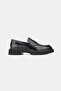 Men's Black Genuine Natural Leather Eva Sole Loafer Shoes, Size 39-45 - 5