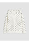 Esvab • Modern & Distinctive Polka Dot Girls' Zippered Sweatshirt - 3