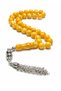 8 mm Oval Cut Drop Press Scented Prayer Beads Premium Gift with Patterned Metal Tassels