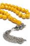 8 mm Oval Cut Drop Press Scented Prayer Beads Premium Gift with Patterned Metal Tassels - 2