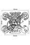 Decorative sheet metal butterfly hinge - small, distressed, 1 piece - 2