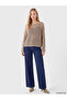 Esvab • Modern & Distinctive Wide Roba Collar Openwork Women's Knitwear Sweater - 2