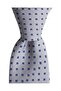 Navy Blue Patterned Gray Men's Tie – 7.5 cm Wide - 6