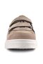 Rakerplus 3751-Bjkl Beige Brown Leopard Pattern 100% Genuine Leather Velcro Boys' Sneaker - 4