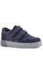 Rakerplus 3751-Llgr Navy Blue Nubuck 100% Genuine Leather Velcro Boys' Sneaker