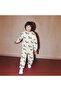 Children's Dog Patterned Ecru School Sweatshirt and Sweatpants Set - 4