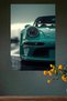 Green Porsche 911 Front Detail Metal Wall Art - 4