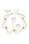 Hira - Elegant Gold Headband Blue Stone Hair Chain Festive Costume Accessory Carnival Head Chain - 5