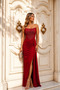 Women's strapless elegant evening dress - 2