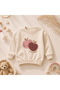 Apple Patterned White Baby Girl/Child Seasonal 2-Piece Set 6 Months-2 Years - 2