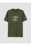 Vizyon New Season Green Crew Neck Printed Men's T-Shirt - 4