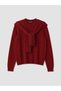 Ozmarka New Season Red Women's Knitwear Sweater with Tie Detail - 6