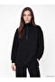 High Collar Oversize Women's Sweatshirt Tunic