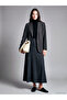 Lcw Modest Gray Flared Skirt with Zipper at the Waist