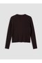 Lcw Modest Brown Crew Neck Women's Knitwear Cardigan - 7