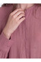 Peak New Season Pink Crew Neck Muslin Dress - 3