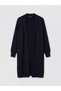 Lcw Modest Navy Blue Shawl Collar Oversize Women's Knitwear Cardigan - 5