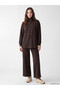 High Collar Oversize Women's Sweatshirt Tunic - 2