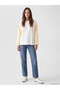 White Color Block Oversize Women's Sweatshirt Tunic - 3