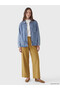 Ozmarka New Season Indigo Shirt Collar Oversize Women's Jean Tunic - 2