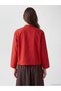 Özmarka New Season Red Judge Collar Modal Blend Women's Shirt - 4