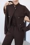 Women's Crop Jacket and Athlete Top Comfortable Cut 3-Piece Set - 3