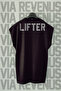 Lifter Back Printed Zero Sleeve Sports T-Shirt