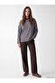 Striped Oversize Women's Sweatshirt Tunic - 2