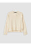 Lcw Modest Ecru Crew Neck Women's Knitwear Sweater