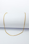 Gold Color 3 cm Double Sided Vav Evil Eye Verse & Elif Vav Stainless Steel Necklace – 60 cm Thin Accordion Ghost Chain - 7